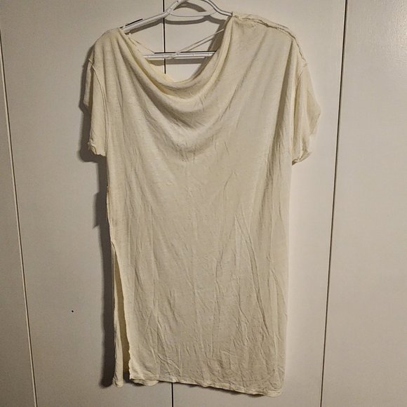 Free People Damaged Highly Discounted NWT Take It Easy Tunic in Ivory | Sz Small - Picture 5 of 11